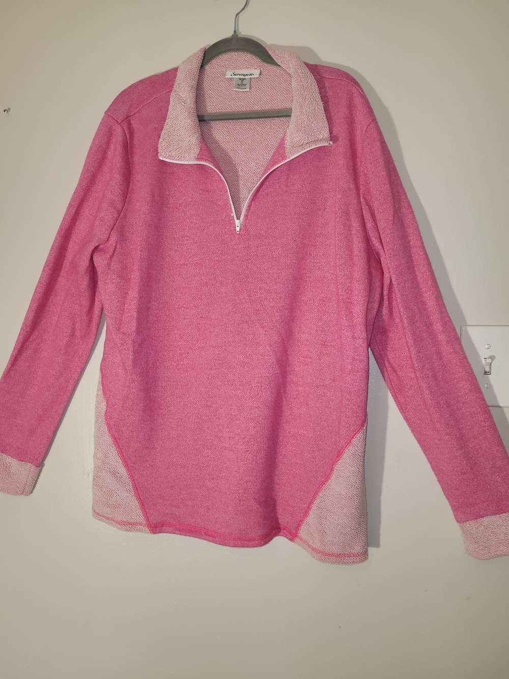Serengeti Pink Half-Zip Pullover Sweatshirt